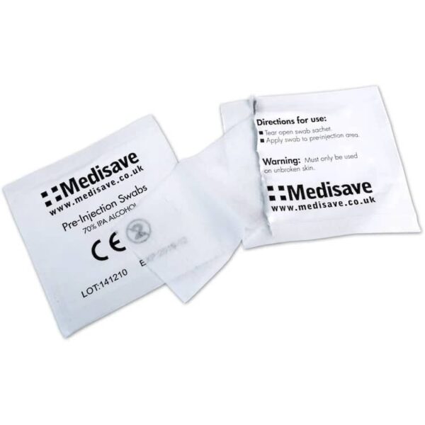 Alcohol Swabs for Cleaning Hearing Aids
