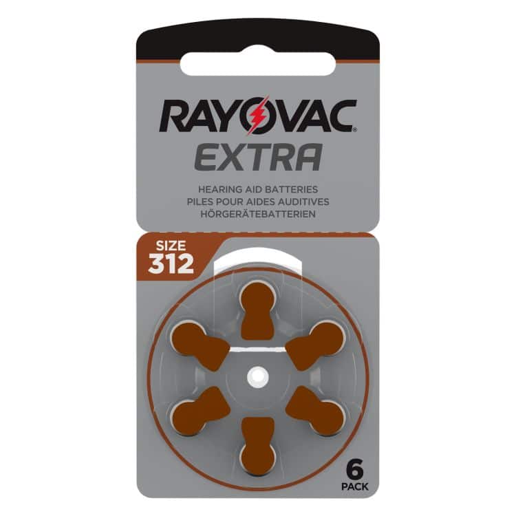 Rayovac Extra Size 312 Hearing Aid Batteries